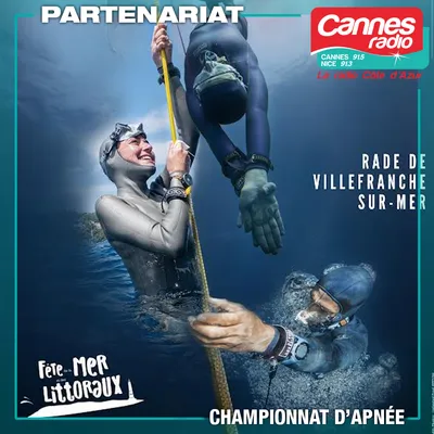 PARTENARIAT CANNES RADIO : LE CHAMPIONNAT DE FRANCE D’APNÉE EN EAU LIBRE 