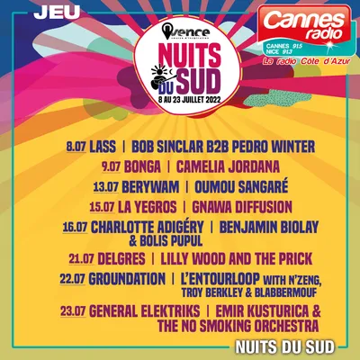 Les 25 èmes Nuits du  Sud à Vence