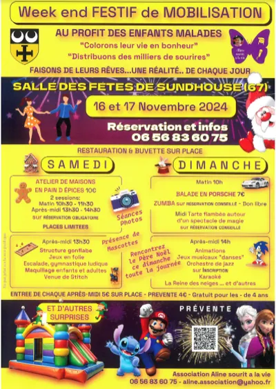 Week-end festif de mobilisation au profit des enfants malades 