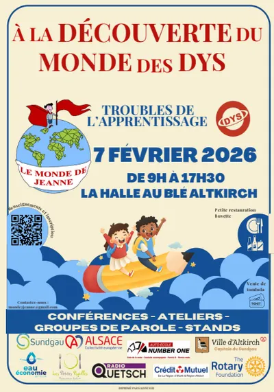 Affiche À la découverte du monde des DYS 2026