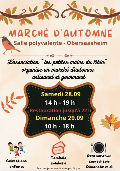Marché d'automne à Obersaasheim 