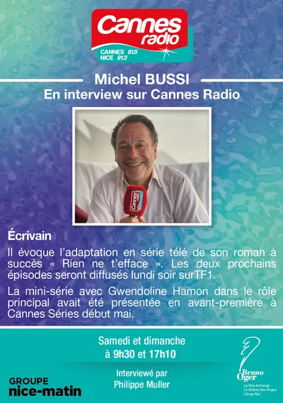 L'INVITE DE CANNES RADIO : MICHEL BUSSI