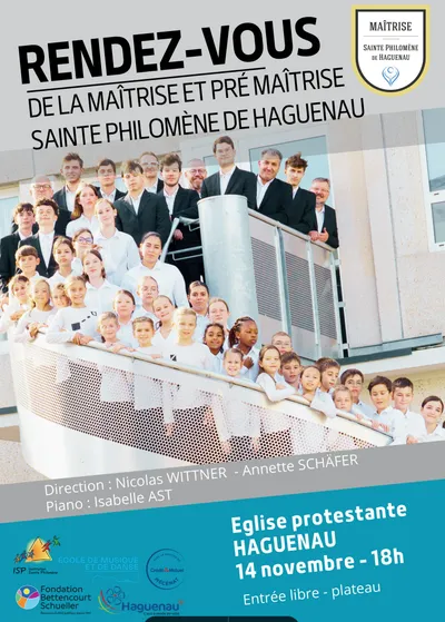 HAGUENAU : Les Rendez-vous de la Maîtrise et de la Pré-Maîtrise Ste Philomène