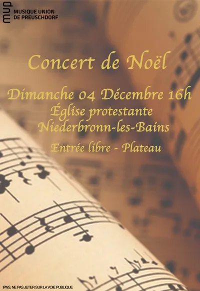 Le Concert de Noël de la MUP 