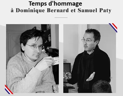 Hommage aux professeurs Samuel Paty et Dominique Bernard