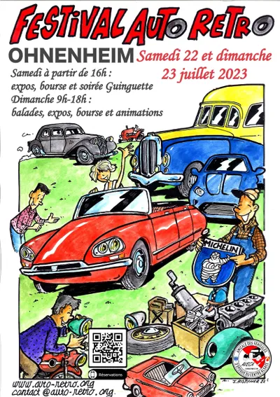 11ème Festival Auto Rétro au bord de l'étang de Ohnenheim en Alsace