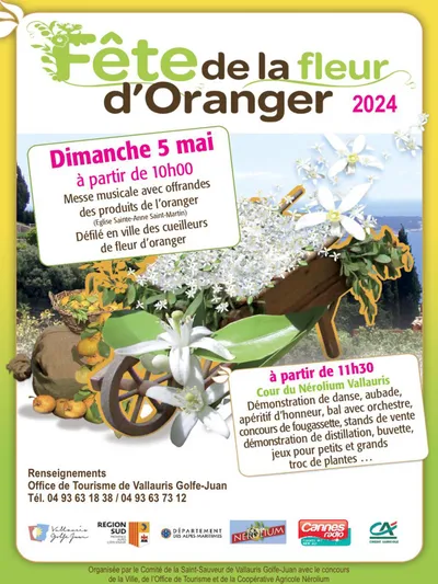PARTENARIAT CANNES RADIO : LA FÊTE DE LA FLEUR D'ORANGER 2024