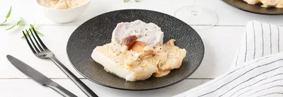 Filet de merlan sauce aux cèpes