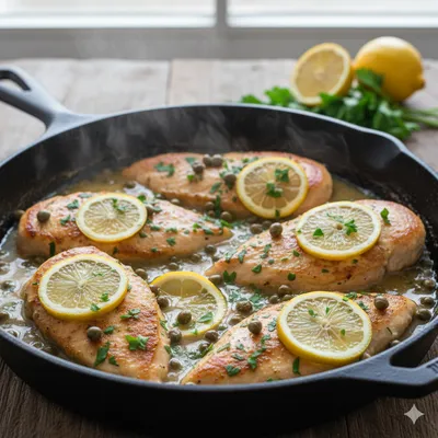 Filet de poulet façon piccata