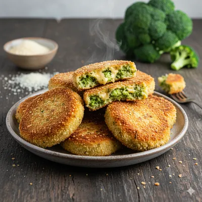 Galettes de brocoli au fromage