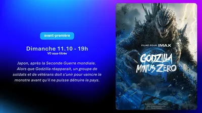 PLACES AVANT-PREMIERE "GODZILLA Imax" AU CINEUM A CANNES
