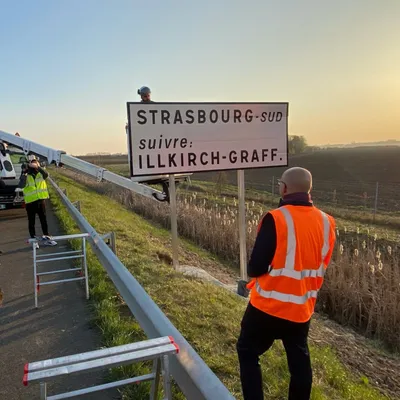 panneau GCO M35 Strasbourg Bierry