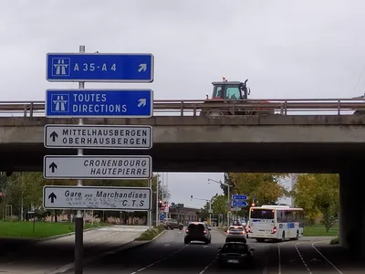 Panneau routier A35 Cronenbourg Strasbourg