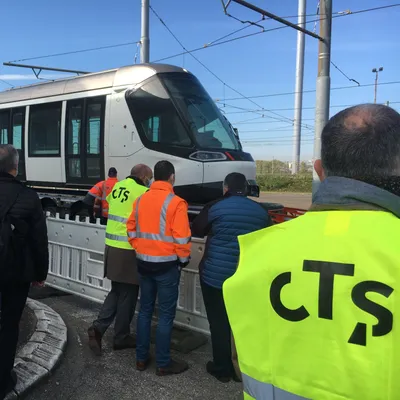 CTS arrivée rames tram tramway octobre 2021