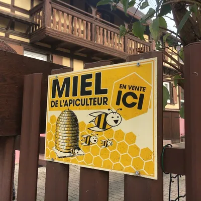 panneau miel apiculteur
