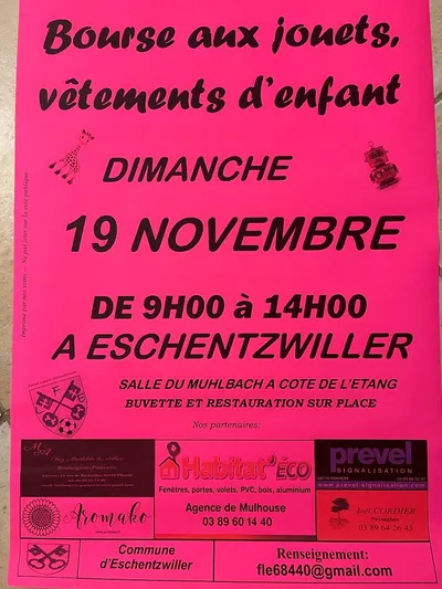 Bourse aux jouets vêtements d'enfant 