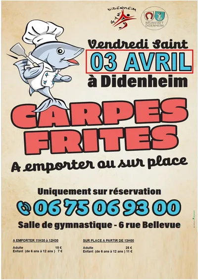 DIDENHEIM : repas carpes frites !