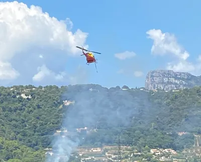 La Gaude : incendie près des habitations