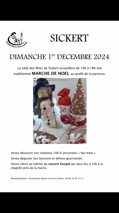 Marché de Noël à Sickert 