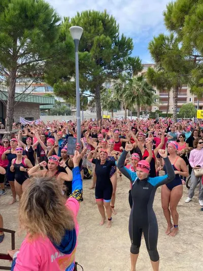 La 4 ème édition du triathlon des roses hier à Antibes