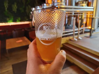 Verre bière Tigre Bock 100 ans