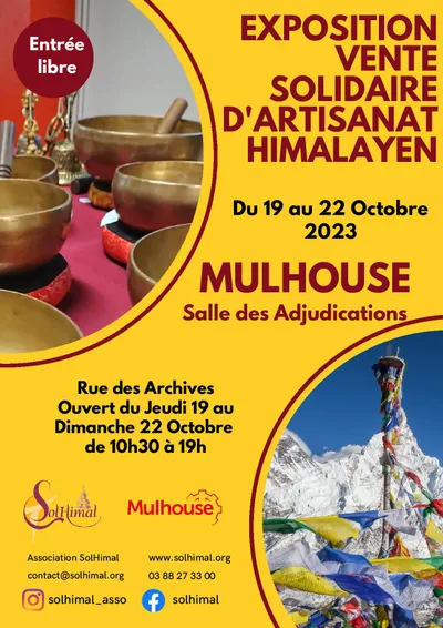 Exposition vente solidaire d'artisanat Himalayen