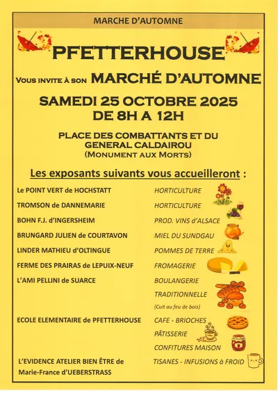 PFETTERHOUSE - Marché d'Automne