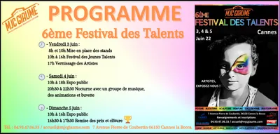 PARTENARIAT CANNES RADIO : 6ème FESTIVAL DES TALENTS