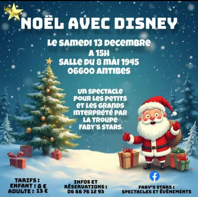 GAGNEZ DES PLACES POUR "NOËL AVEC DISNEY" À ANTIBES