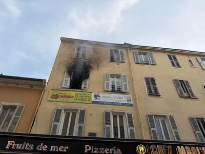 Incendie spectaculaire dans un hôtel du centre de Nice