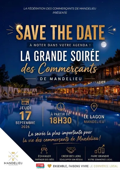 PARTENARIAT CANNES RADIO : LA GRANDE SOIREE DES COMMERCANTS DE MANDELIEU