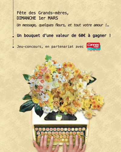 JEU FÊTE DES GRANDS-MERES : GAGNEZ UN BOUQUET AVEC RONI FLEURS