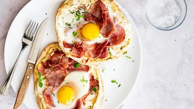 Croque-Madame au pain Pita