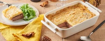 Parmentier de tournedos et purée de topinambour