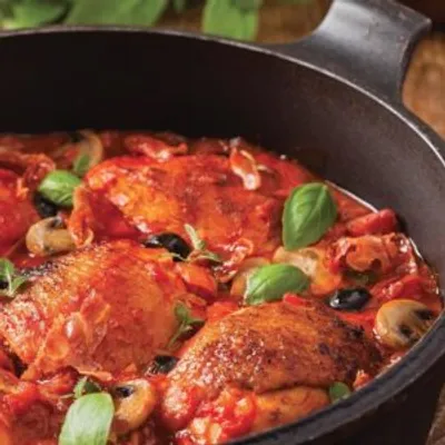 Poulet en sauce à l'italienne (poulet cacciatore) 
