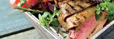 Rumsteak en robe d'aubergine