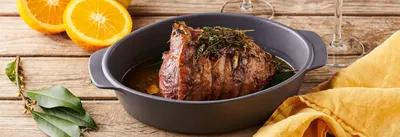 Gigot d'agneau au miel et aux agrumes