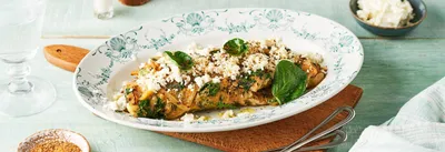 Omelette à la feta et cresson