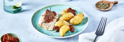 Cabillaud rôti et pommes de terre