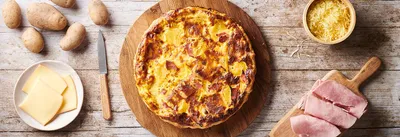 Quiche de l'hiver : raclette & pomme de terre