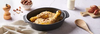 Poulet échalotte, noisettes