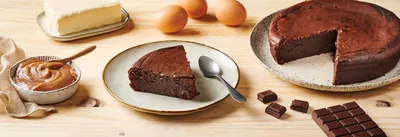Gâteau fondant au chocolat et crème de marron