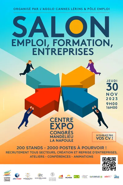 28/11/23 : Le Salon de l’Emploi, de la Formation et des Entreprises à Mandelieu