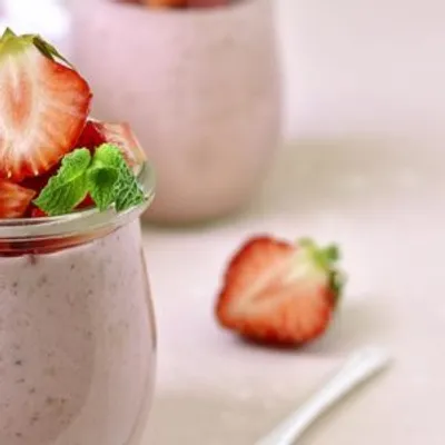 Sabayon glacé à la fraise