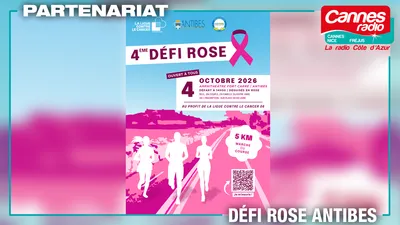 OCTOBRE ROSE : CANNES RADIO PARTENAIRE DU DEFI ROSE D'ANTIBES