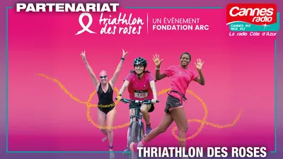 PARTENARIAT CANNES RADIO : LE TRIATHLON DES ROSES A ANTIBES