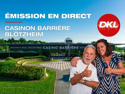 Slider DKL - Émission en direct - Casino Barrière Blotzheim avec Claire & Nico