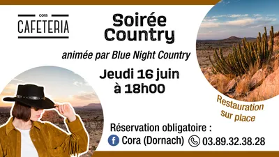 Soirée country le 16 juin 2022