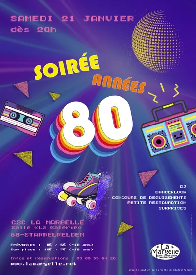 La folie des Années 80 s’empare du CSC La Margelle