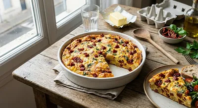 Fritatta aux tomates et chorizo